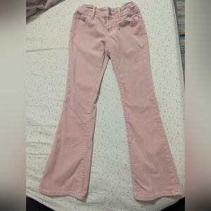GAP Kids Light Pink Velour Bootcut Pants